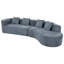 Canapé modulaire courbé 2 pièces de 132 po Nargis-2097603115-2101682480