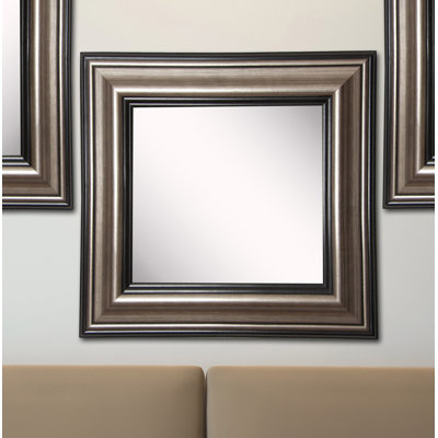 Ukiah Solid Wood Flat Wall Mirror