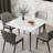 Annagh Stone Top Metal Base Dining Table-268854960-268855629