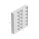 Araeya Wide Geometric Bookcase