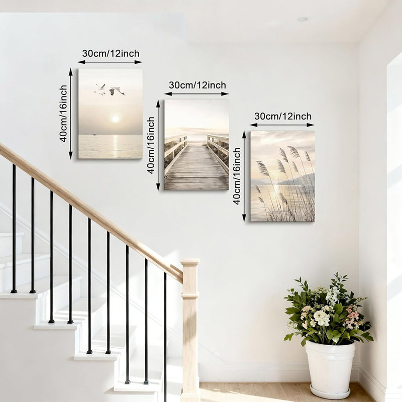 3 Piece Wrapped Canvas Print