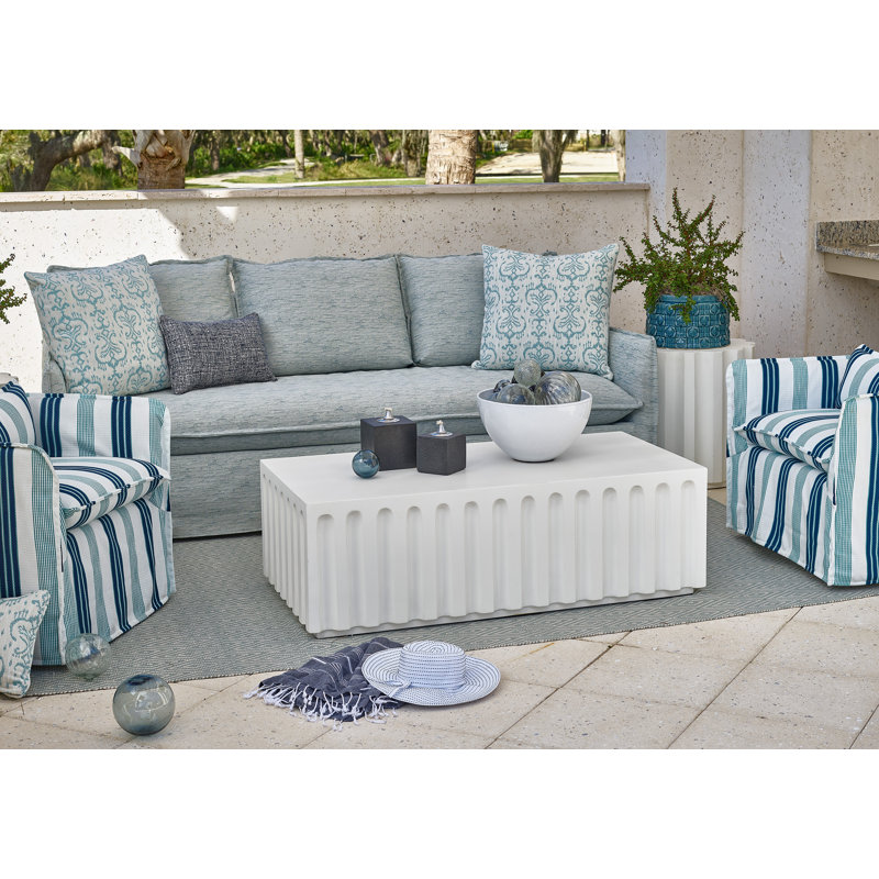 Midtown 50'' Stone Outdoor Coffee Table
