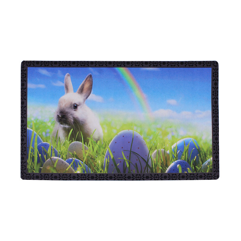 Tapis d'entrée antidérapant Egg Bunny