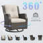 Chaise de patio pivotante avec coussins Merryman-93558221