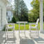 Ensemble de bar de patio durable en Hdpe 3 pièces, style moderne pour l'extérieur