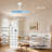 Soraya 22 in. Indoor Ceiling Fan with Dimmable Integrated LED and Remote Control-820131342-820131339