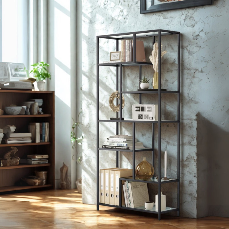 Anaysha Bookcase, Black