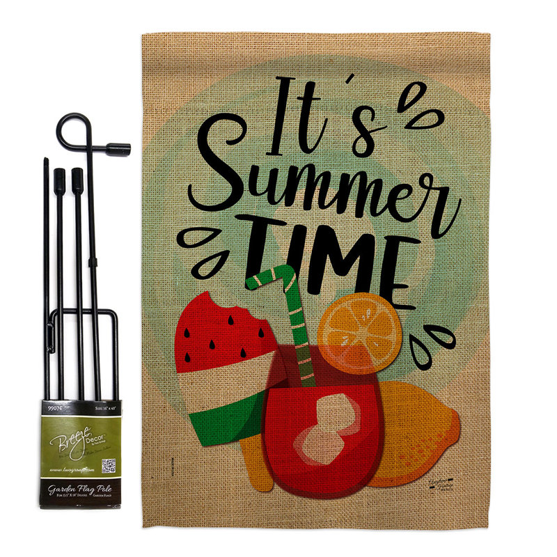 Ensemble de drapeaux en polyester 18,5 po x 13 po Summer