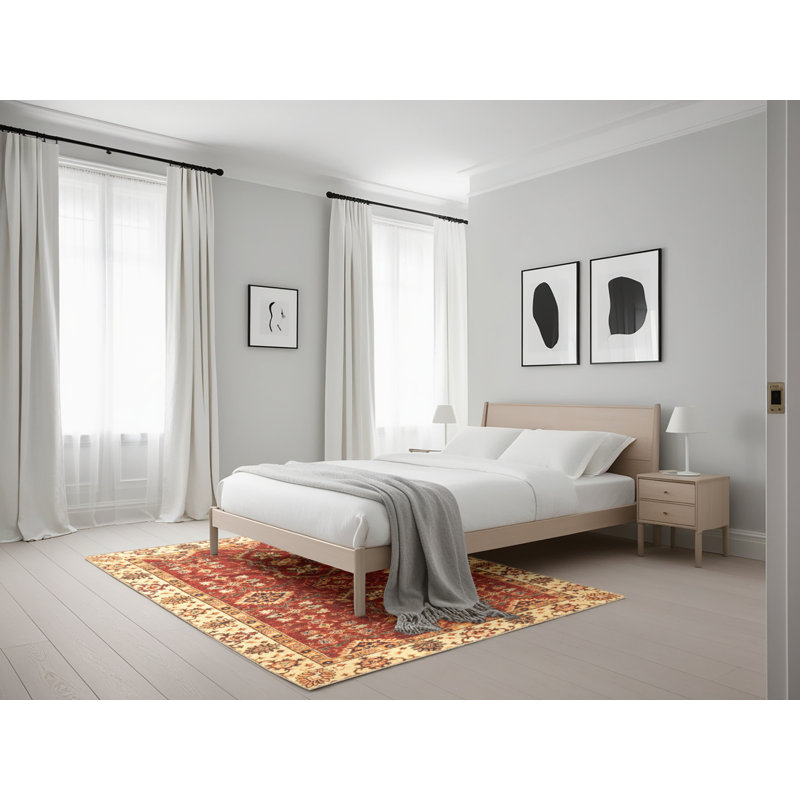 Tapis abstrait à motif abstrait 3173, Rectangle 5 pi x 7 pi