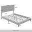 LIT PLEINE PLATE-FORME EN LIN GRIS CLAIR-718021637-718021883