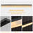 47.2" Modern Linear Chandelier With Alabaster Shade For Dining Room – Matte Black Finish-565842580-565842582