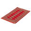 Tapis rouge foncé Malechi Peshawar Bokhara 2 pi 6 po x 3 pi 11 po