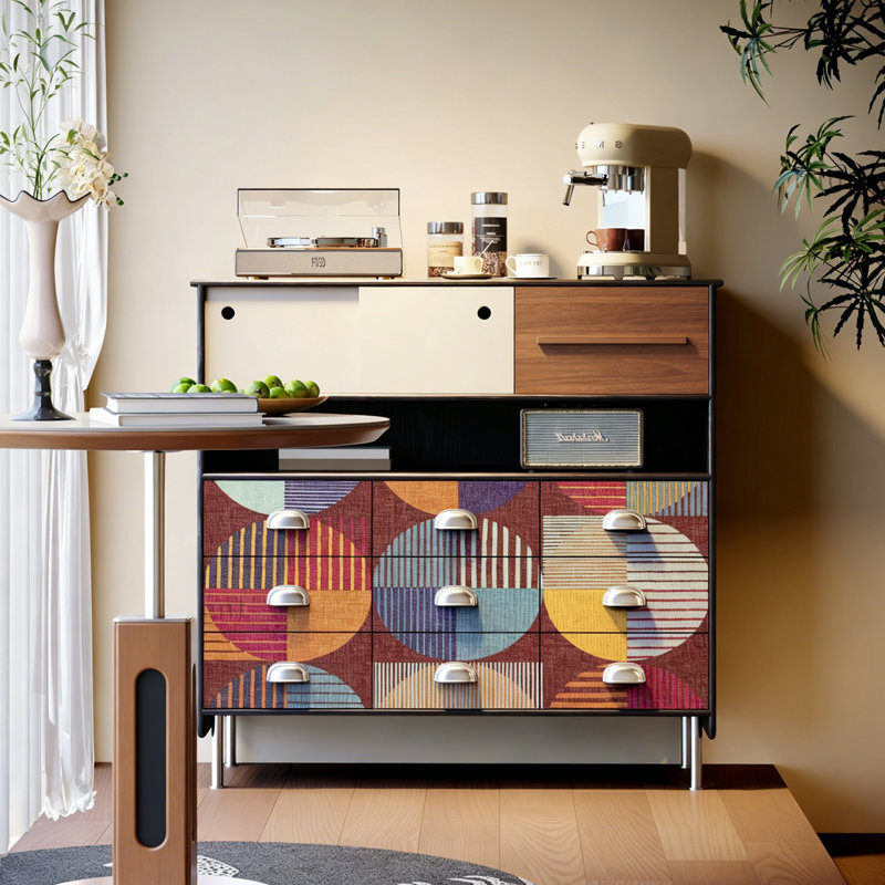 French Retro Simple Style Accent Cabinet