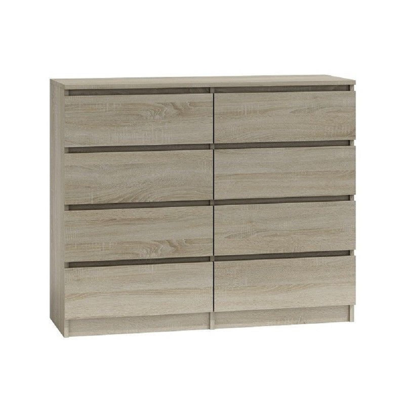 Saffron 120cm W 8 - Drawer Chest of Drawers, Sonoma