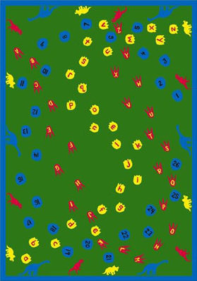 Tapis éducatif, Rectangle 5 pi 4 po x 7 pi 8 po