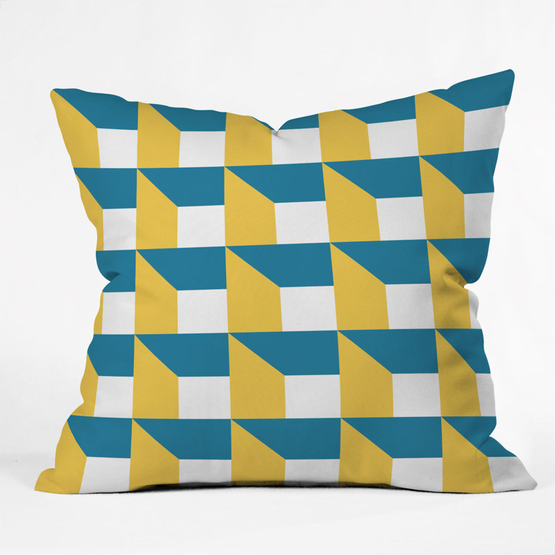 The Old Art Studio Geometric Throw Pillow, 18" x 18"
