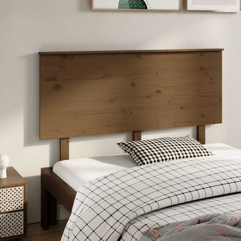 Jamah Solid Wood Headboard, 144 x 82.5 cm, Light Brown