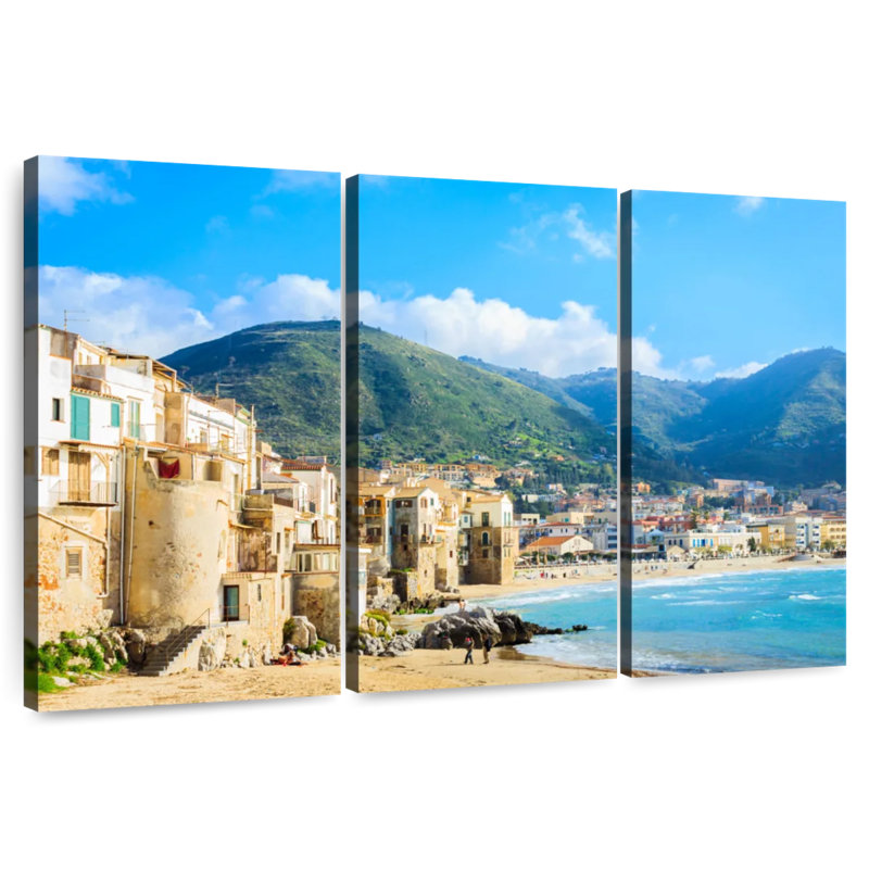 Gillard Cefalu Seaside City, 24" H x 38" W