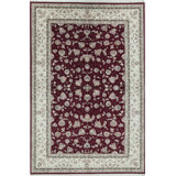 Oriental Area Rug in Wine/Beige