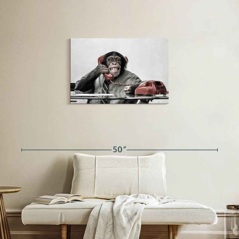 Chimpanzee Business, H 20 po x l 30 po