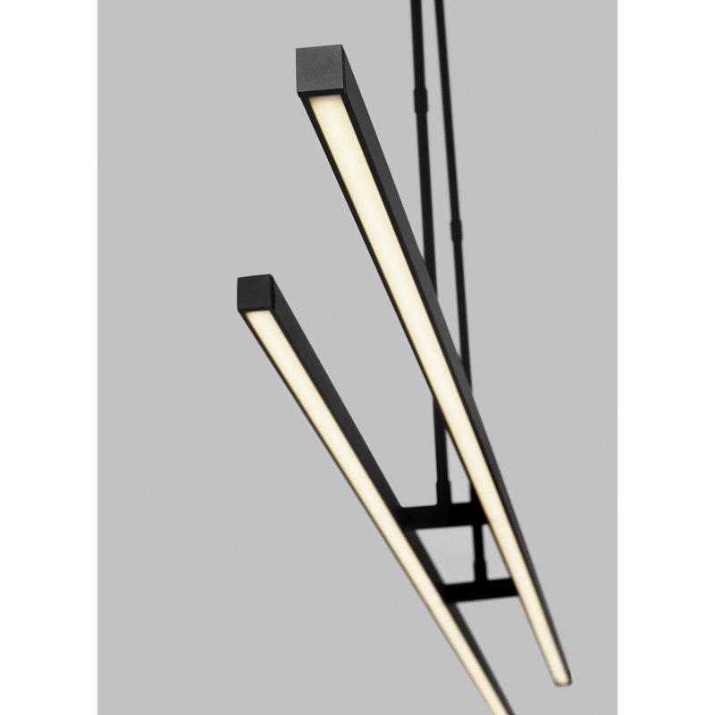 Stagger 2 - Light LED Pendant, Nightshade Black