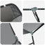 vidaXL Folding Sun Lounger Folding Textilene Outdoor Chair Garden Recliner-1231227696