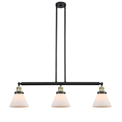 Luminaire suspendu pour îlot 3 lumières Cone