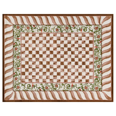 Mocha Check Rug