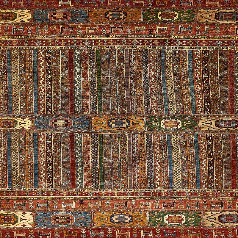 Abstract Indoor Rug, Square 5'