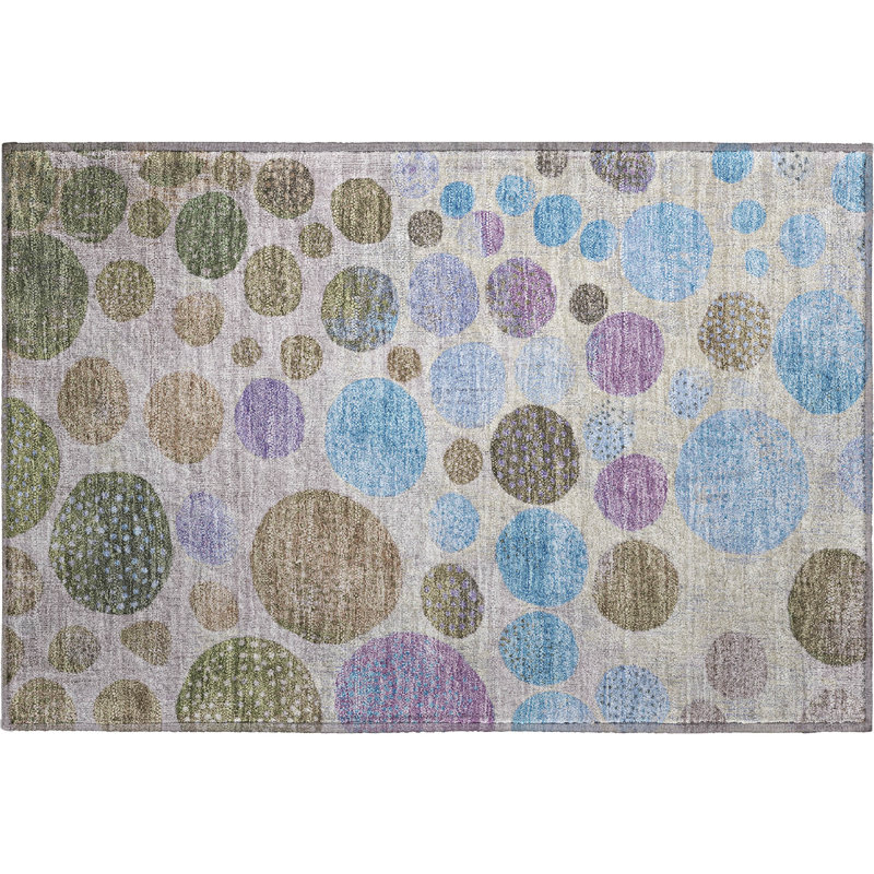 Premium Machine Washable Mayfield AMF1899 Geometric Rug, Rectangle 1'8" x 2'6"