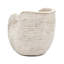 Pot décoratif Nautilus Shell - pot décoratif texturé beige sable et ciment 8,5 po-125533884
