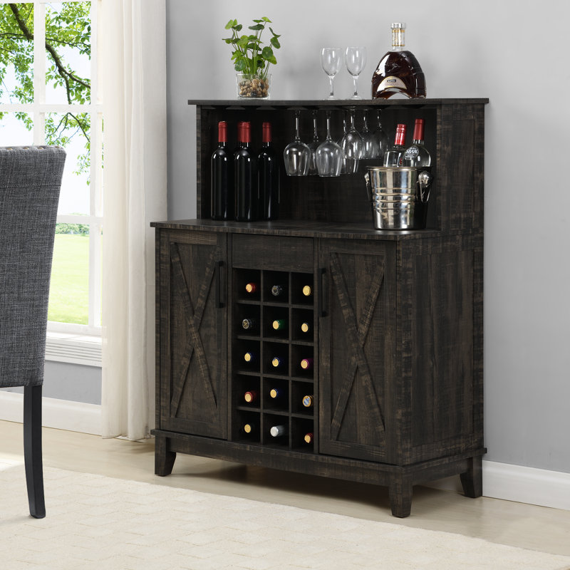 Armoire de bar Dunstable Home, Charbon de bois