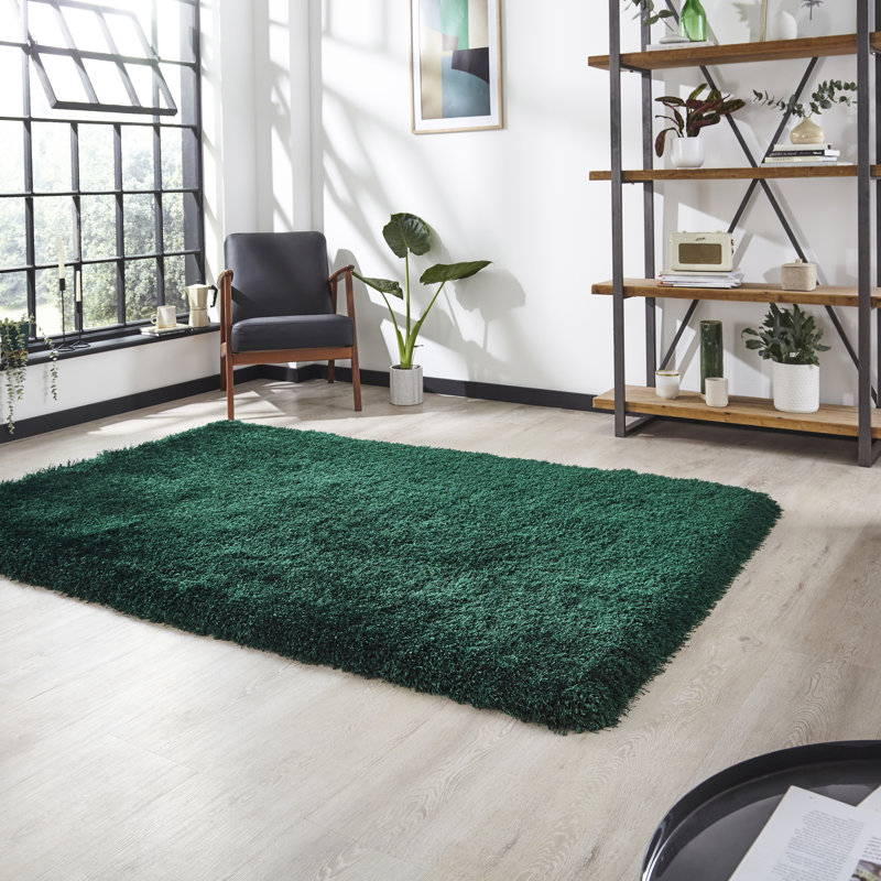 Handwoven Montana Jewel Green Rug, Rectangle 60cm x 120cm