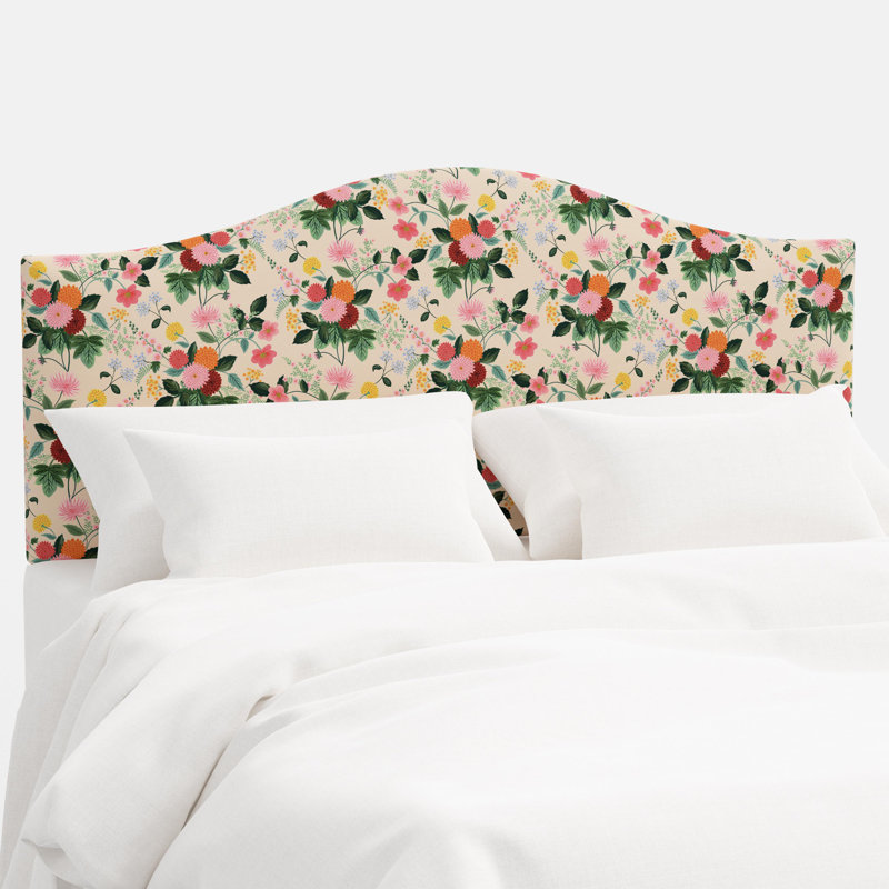 Tête de lit Mayfair multicolore Dahlia, Très grand, Crème