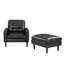 Canapé moderne en cuir et repose-pieds pour salon Hote-1194837310