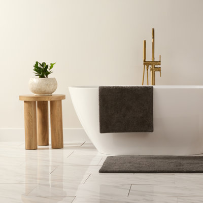 100% Cotton Reversible Dual-Texture Bath Mat
