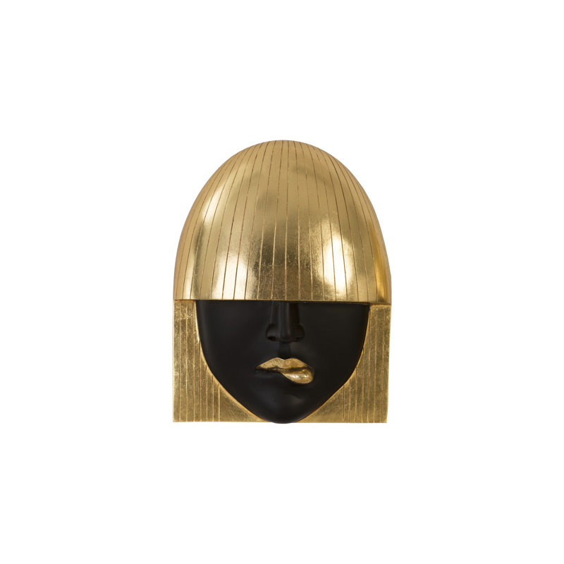 Fashion Faces Wall Décor, Gold Leaf/Black