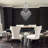 11-Chrom dimmable iron crystal Chandeliers