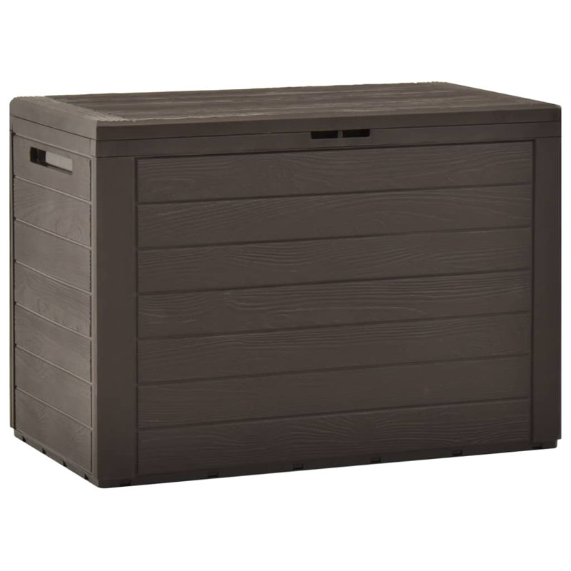 META 78cm W 190L Polypropylene Lockable Deck Box, Brown