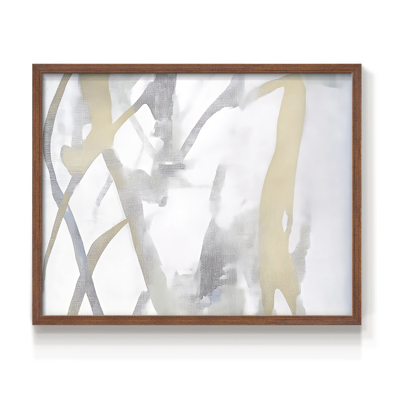 Abstrait, série Lxxx, reproduction encadrée, Noyer, H 16 po x l 20 po