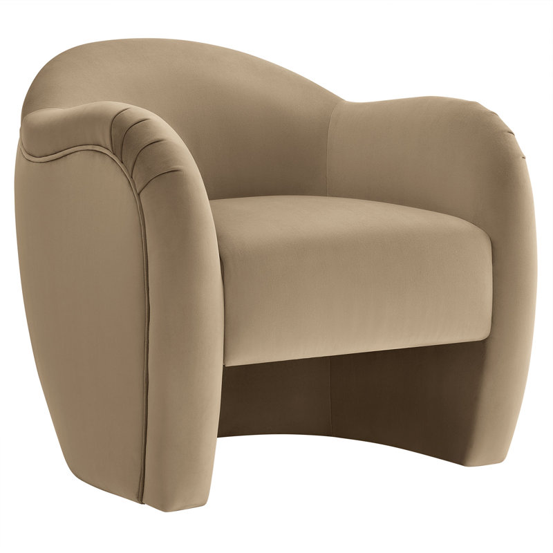 Compose Performance Velvet Accent Chair, Taupe Velvet