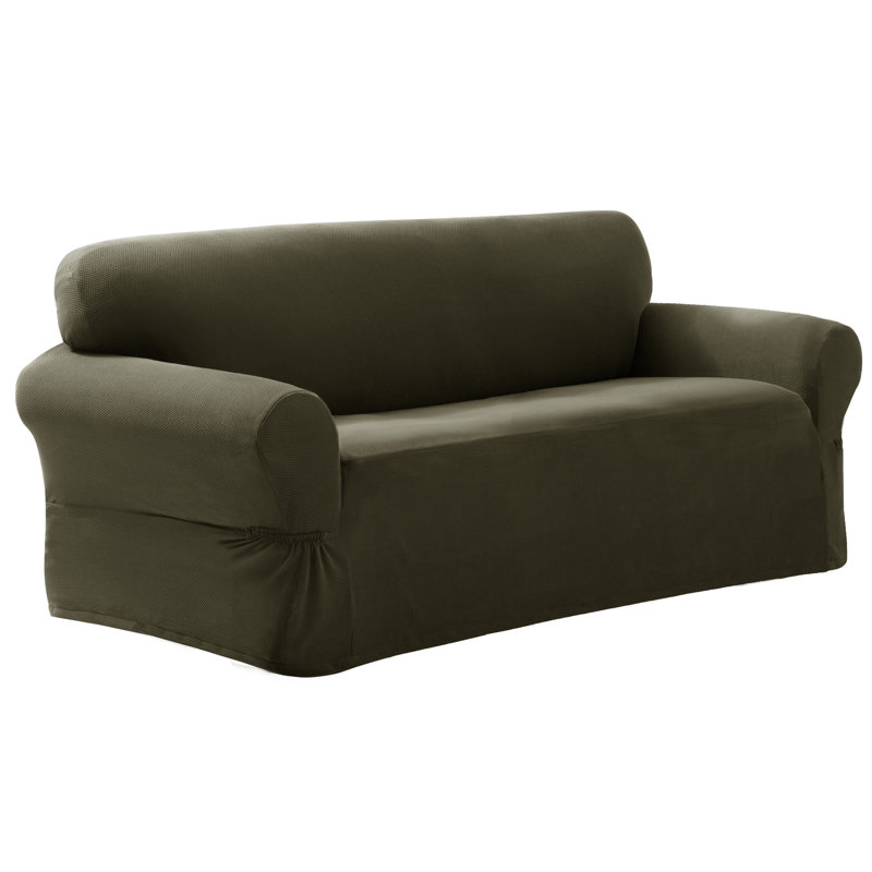 Housse pour causeuse à coussins carrés / rectangulaires, Olive foncé