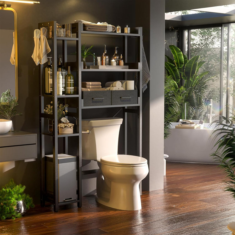 Alyzea Over The Toilet Storage, Black