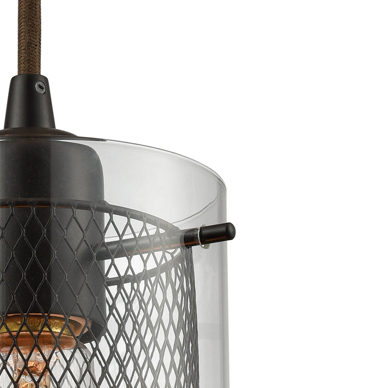 Luminaire suspendu 1 lumière de 5 po Brant - Bronze huilé
