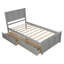 Lit plateforme simple à 2 tiroirs Ubon-422645008