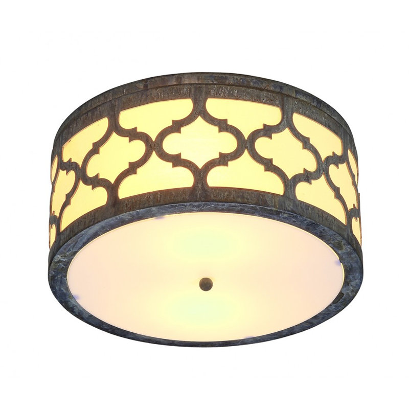 Plafonnier encastré 4 lumières 24 po Maria, Feuille d'argent