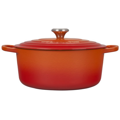 Le Creuset Heritage 7.5qt Cast Iron Chef's Oven with Trivet on QVC 