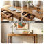 ACACIA Bureau d'écriture moderne avec tiroir de rangement Wilma de 48 po, petite table de salle à manger en bois d'hévéa massif pour 4 personnes, poste de travail à domicile, loisirs, installation facile - finition naturelle-22977811