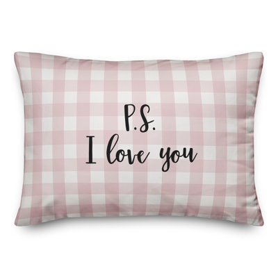  P.S. Coussin décoratif I Love You