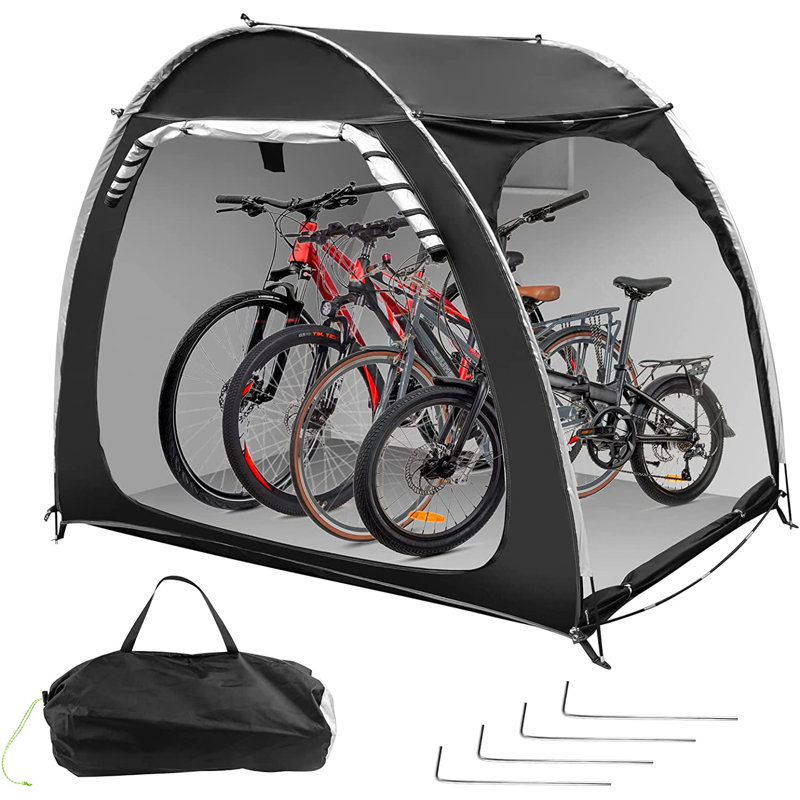 Nylon Portable Bike Shed, Black